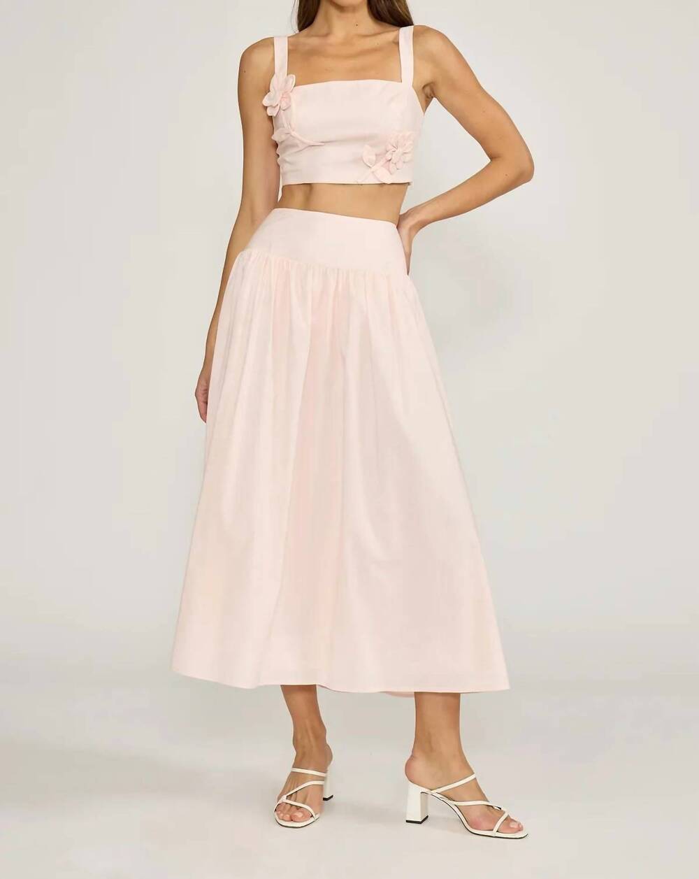 NEW LUCY PARIS calla skirt in light pink